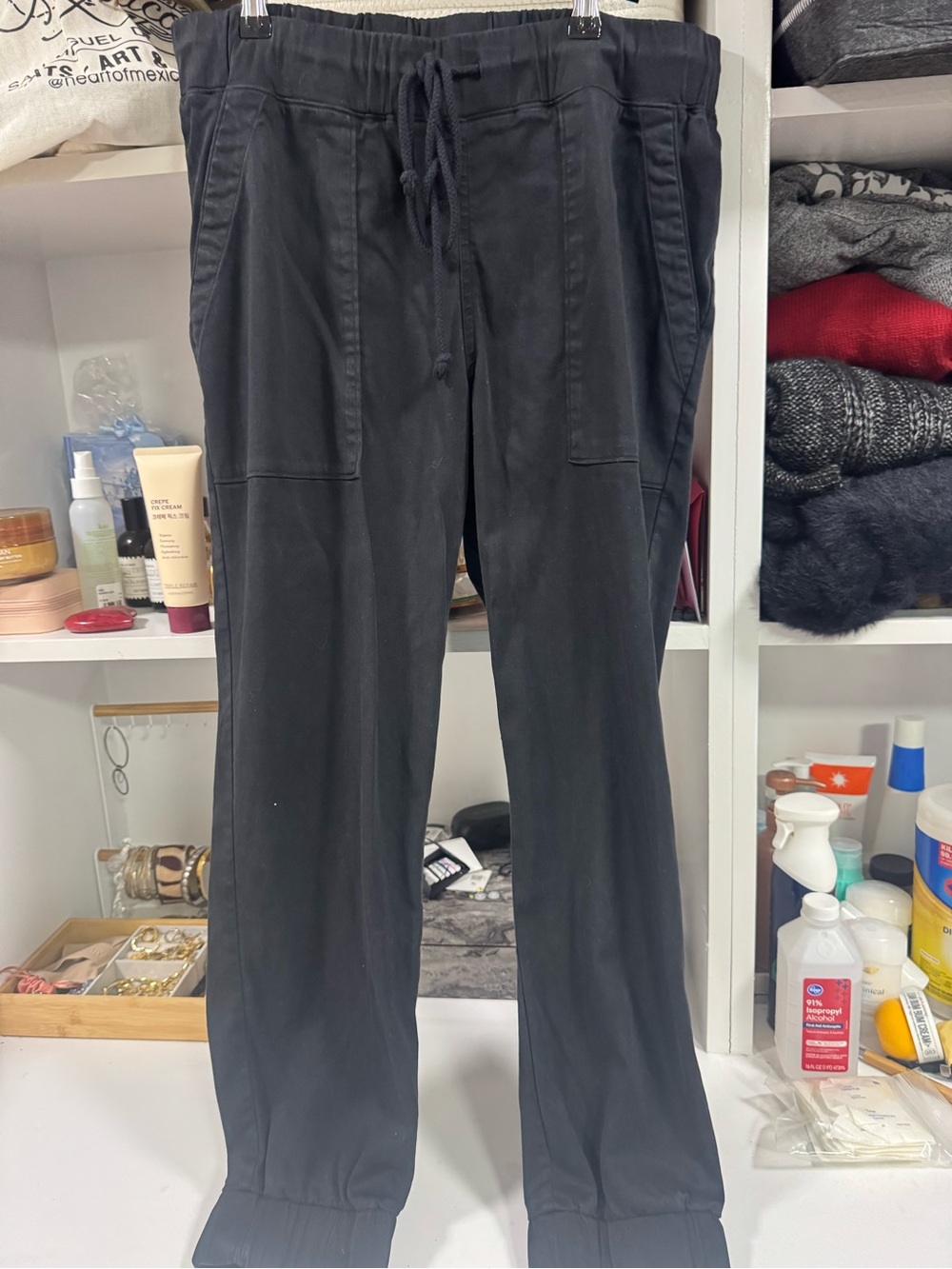 Bella Dahl Black Drawstring Jogger Pants | Soft Tencel Blend | Size M - Picture 3 of 5